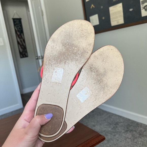 J. Crew | pink strap slip-on sandals - 10 - Picture 10 of 14